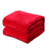 Gorgeous Flannel Fleece Blanket Cozy Couch Solid Color Bed Blanket