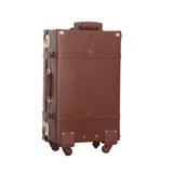 12 24Inches Retro Suitcase Box,Female Korea Fashion Red Bride Luggage Set,Vintage Pu Leather