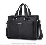 New Genuine Leather Men Handbags Men'S Business Briefcase Laptop Bag Luxury Soft Skin Bags Of