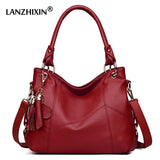 Lanzhixin Women Leather Handbags Women Messenger Bags Designer Crossbody Bag Women Tote Shoulder