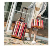 Women Travel Luggage Bag Cabin Luggage Suitcase Trolley Bag With Wheels Carry On Luggage Bag