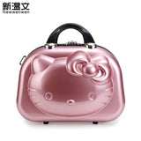 13 Inch Cute Travel Luggage Hello Kitty Women Make Up Bags,Girls Cartoon Suitcase,Hello Kitty