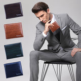 Men Bifold Business Leather Wallet  Id Credit Card Holder Purse Pockets