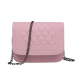 Mara'S Dream 2018 Pu Leather Women Messenger Bag Plaid Ladies Crossbody Bag Chain Trendy Candy