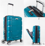 20Inch 24 Inch Computer Suitcase Rolling Luggage Hardside Spinner Trolley Bag Pp Material Travel