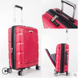 20Inch 24 Inch Computer Suitcase Rolling Luggage Hardside Spinner Trolley Bag Pp Material Travel