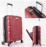 20Inch 24 Inch Computer Suitcase Rolling Luggage Hardside Spinner Trolley Bag Pp Material Travel