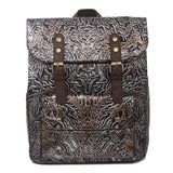 New Women Genuine Leather Rucksack Daypack Embossed First Layer Cowhide Vintage Large Capacity