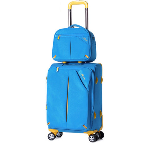 Wholesale!12 20 24 28Inches High Quality Oxford Fabric Soft Case Trolley Luggage Sets On