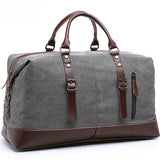 Etya Canvas Leather Men Travel Bags Carry On Luggage Storage Bags Fashion Men Business Bags Tote