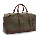 Etya Canvas Leather Men Travel Bags Carry On Luggage Storage Bags Fashion Men Business Bags Tote