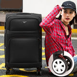 Letrend Men Rolling Luggage Spinner Travel Bag Suitcases Wheel Trolley Business Carry On Luggage