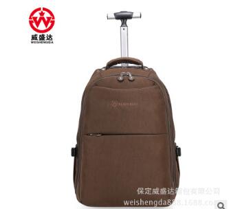 Wheeled Rolling Backpacks Travel Trolley Rolling Bags Men Nylon Travel Trolley Luggagebag  Business