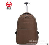 Wheeled Rolling Backpacks Travel Trolley Rolling Bags Men Nylon Travel Trolley Luggagebag  Business
