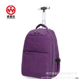 Wheeled Rolling Backpacks Travel Trolley Rolling Bags Men Nylon Travel Trolley Luggagebag  Business