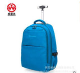 Wheeled Rolling Backpacks Travel Trolley Rolling Bags Men Nylon Travel Trolley Luggagebag  Business