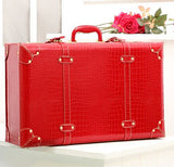 Wholesale!Female Full Red 6Pieces Married Suitcase Sets,Korea Fashion 11 14 15 18 22 24Inches Bride