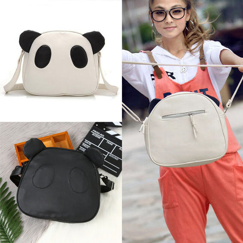 Women'S Fashion Cute Panda  Leather Handbag Crossbody Shoulder Bags