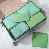 6Pcs/Set High Quality Nylon Cloth Travel Mesh Bag Luggage Organizer Packing Cube Organiser Travel