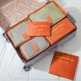 6Pcs/Set High Quality Nylon Cloth Travel Mesh Bag Luggage Organizer Packing Cube Organiser Travel