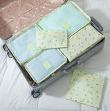 2018 6Pcs/Set High Quality Oxford Cloth Travel Mesh Bag Luggage Organizer Packing Cube Organiser