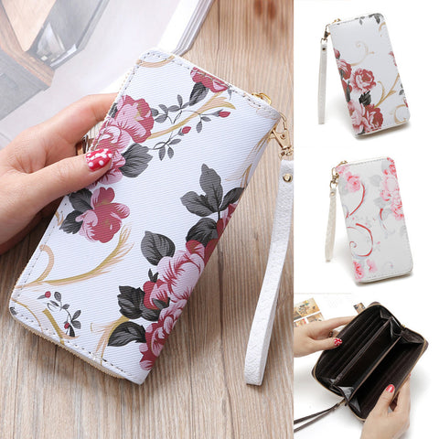 Fashion Women Stone Road Wallet Coin Bag Purse Phone Bag