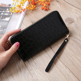 Fashion Women Stone Road Wallet Coin Bag Purse Phone Bag