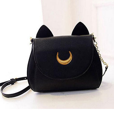 2018 New Summer Limited Sailor Moon Chain Shoulder Bag Ladies Luna Cat Pu Leather Handbag Women