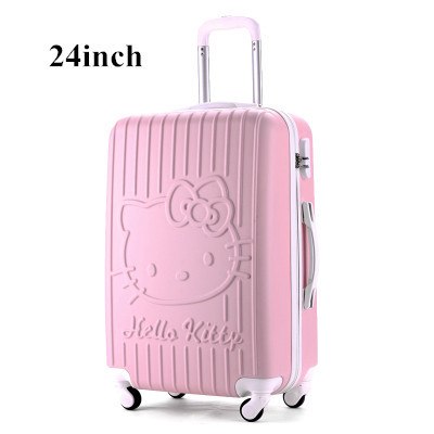 24 Inch,Travel Suitcases,Spinner Rolling Luggage Set,Hello Kitty Suitcase Set,Abs Luggage