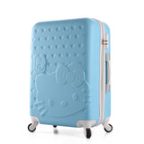 24 Inch,Travel Suitcases,Spinner Rolling Luggage Set,Hello Kitty Suitcase Set,Abs Luggage