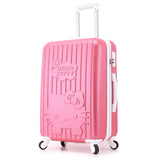 24 Inch,Travel Suitcases,Spinner Rolling Luggage Set,Hello Kitty Suitcase Set,Abs Luggage