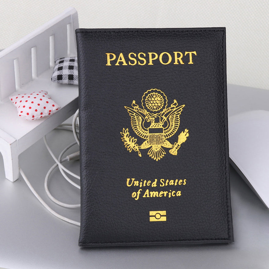 Passport Holder Protector Wallet Business Card Soft Passport Cover