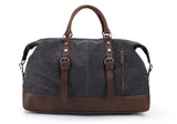 Men'S Travel Bags Vintage Leather Canvas Carry On Luggage Bags Big Men Duffel Bags Travel Tote