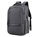 Men'S Business Charging Backpack  Waterproof Satchel Bag Large Capacity Laptop Backpack With Usb