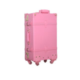 12 22Inches Retro Suitcase Box,Female Korea Fashion Red Bride Luggage Set,Vintage Pu Leather