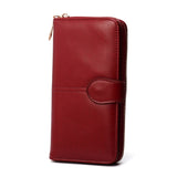 Women Wallet Female Purse Women Leather Wallet Long Trifold Coin Purse Card Holder Money Clutch