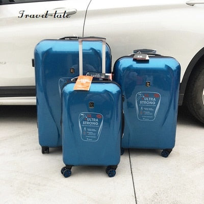 Travel Tale Super Light Pc 20/24/28 Inches Rolling Luggage Spinner Brand Travel Suitcase Fashion