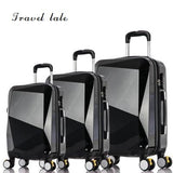Travel Tale Bright Surface,Mirror, Simple, Cutting Style Pc Rolling Luggage Spinner Brand Travel