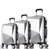 Travel Tale Bright Surface,Mirror, Simple, Cutting Style Pc Rolling Luggage Spinner Brand Travel