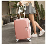 Abs+ Pc Brand Women 20"24"26" Inch Travel Luggage Trolley Suitcase Boarding Case Rolling Case On