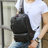 Zebella Brand Men'S Shoulder Bag Vintage Men Crossbody Bag Men Chest Bags Casual Fashion Pu Leather
