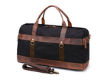 Vintage Waterproof Big Men Travel Bags Canvas Leather Duffle Bag Male Tote Large Capacity Carry