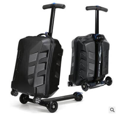 Brand 21"Scooter Suitcase With Wheels Travel Luggage Case Micro Scooter Case Quality Skateboard