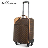 Fashion Leather Pvc Luxury Men Women Rolling Luggage Suitcase Designer 22 Inches High Quality 4