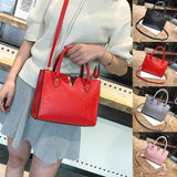 Woman Crossbody Bags Leather  Handbag Alligator Pattern Shoulder Bag