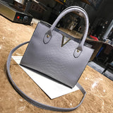 Woman Crossbody Bags Leather  Handbag Alligator Pattern Shoulder Bag