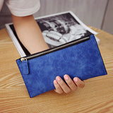 Auteuil Paris Women'S Purse Ladies Wallet Long Money Bags Simple Style Coin Purse Leather Thin