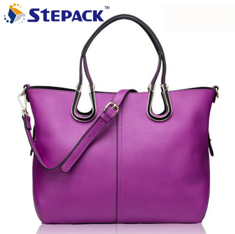 New Style G-Mersh Leather Women Bags Shoulder Handbag Cowhide Lash Package Thread Female Casual