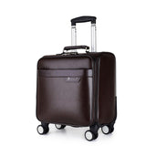 Unisex Business Travel Rolling Luggage Spinner Wheels 18" Inch Suitcase Airplane Clothing Carry