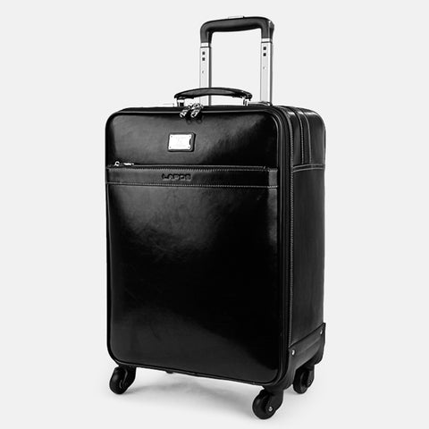 First Layer Of Cowhide Commercial Universal Wheels Trolley Luggage 16 18 20 22 Luggage Travel Bag